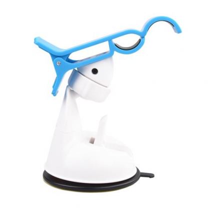 Omega Universal Smartphone Car holder - универсална поставка за кола за iPhone и мобилни телефони (бял-син) 2