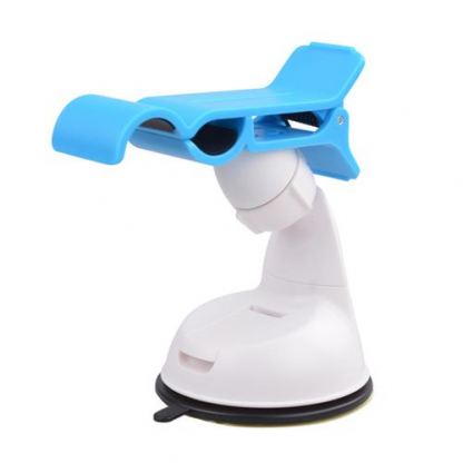 Omega Universal Smartphone Car holder - универсална поставка за кола за iPhone и мобилни телефони (бял-син) 5