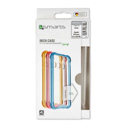 4smarts Hard Cover Ibiza - хибриден удароустойчив кейс за iPhone Xs Max (прозрачен) 3