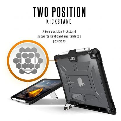 Urban Armor Gear Plasma Case - удароустойчив хибриден кейс от най-висок клас за iPad Air 3 (2019), iPad Pro 10.5 (прозрачен) 4