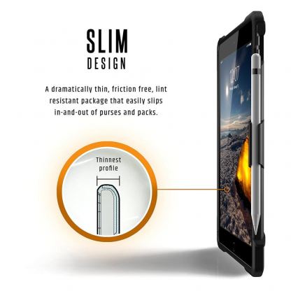 Urban Armor Gear Plasma Case - удароустойчив хибриден кейс от най-висок клас за iPad Air 3 (2019), iPad Pro 10.5 (прозрачен) 6