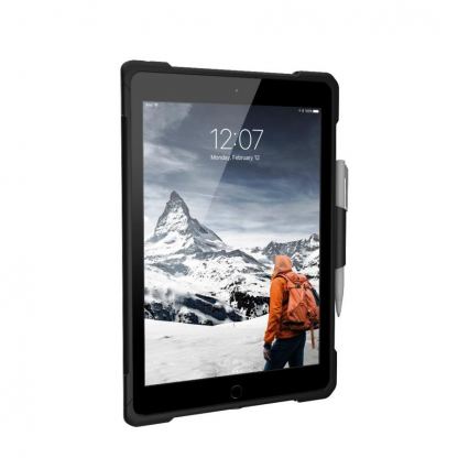 Urban Armor Gear Plasma Case - удароустойчив хибриден кейс от най-висок клас за iPad Pro 9.7, iPad 5 (2017), iPad 6 (2018), iPad Air, iPad Air 2 (прозрачен) 9