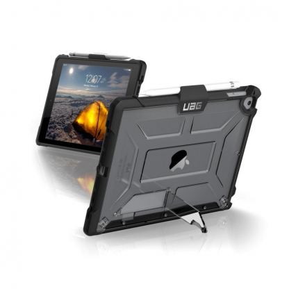 Urban Armor Gear Plasma Case - удароустойчив хибриден кейс от най-висок клас за iPad Pro 9.7, iPad 5 (2017), iPad 6 (2018), iPad Air, iPad Air 2 (прозрачен) 10