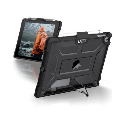 Urban Armor Gear Plasma Case - удароустойчив хибриден кейс от най-висок клас за iPad Pro 9.7, iPad 5 (2017), iPad 6 (2018), iPad Air, iPad Air 2 (черен) 2