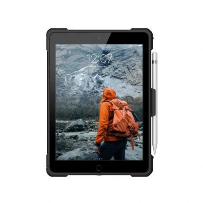 Urban Armor Gear Plasma Case - удароустойчив хибриден кейс от най-висок клас за iPad Pro 9.7, iPad 5 (2017), iPad 6 (2018), iPad Air, iPad Air 2 (черен) 5