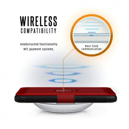 Urban Armor Gear Metropolis - удароустойчив хибриден кейс тип портфейл за iPhone Xs Max (червен) 7