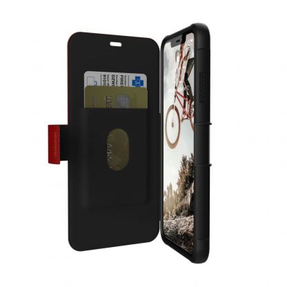 Urban Armor Gear Metropolis - удароустойчив хибриден кейс тип портфейл за iPhone Xs Max (червен) 8
