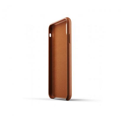 Mujjo Leather Case - кожен (естествена кожа) кейс за iPhone XS Max (кафяв) 2