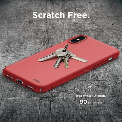 Elago Slim Fit Case - качествен поликарбонатов кейс за iPhone XS Max (червен) 4