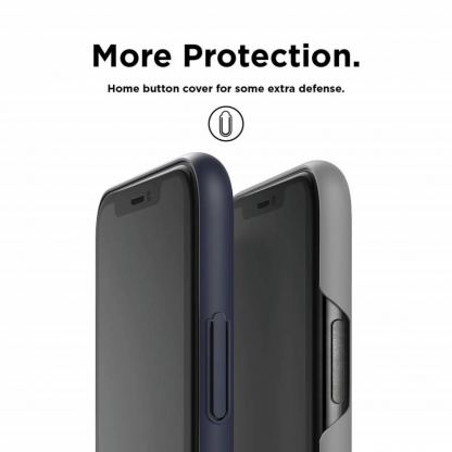 Elago Slim Fit Case - качествен поликарбонатов кейс за iPhone XS Max (тъмносин) 7