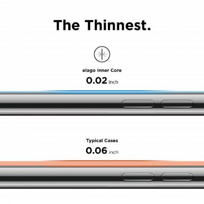 Elago Inner Core Case - тънък полипропиленов кейс (0.3 mm) за iPhone XS Max (бял) 2