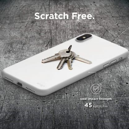 Elago Inner Core Case - тънък полипропиленов кейс (0.3 mm) за iPhone XS Max (бял) 4