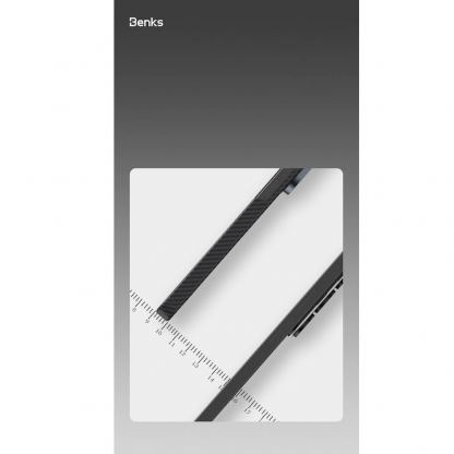 Кевларен кейс с MagSafe за Samsung Galaxy S26 - Benks Armor Air Kevlar Metal Frame Case 600D (черен) 6