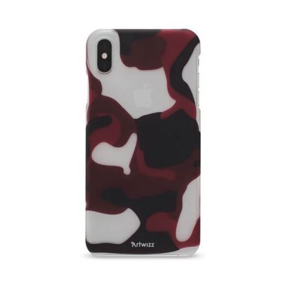 Artwizz Camouflage Clip Case - поликарбонатов кейс за iPhone XS Max (червен) 3