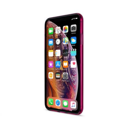 Artwizz NoCase - ултра-тънък (0.8 мм) TPU калъф за iPhone XS Max (червен-прозрачен) 2