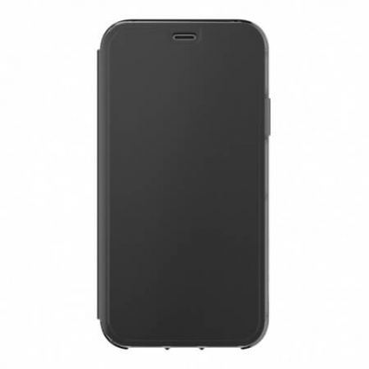 Griffin Survivor Clear Wallet Case - кожен калъф, тип портфейл с висока защита за iPhone XS Max (черен-прозрачен) 5