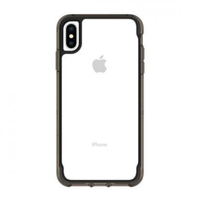 Griffin Survivor Clear Case - хибриден удароустойчив кейс за iPhone XS Max (прозрачен-черен) 2