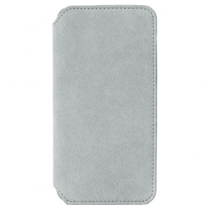 Krusell Broby 4 Card Slim Wallet Case - велурен калъф, тип портфейл за iPhone XS Max (сив) 3