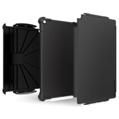 Ballistic Rugged Tough Jacket + Tempered Glass Protector - най-висока степен на защита за iPad Pro 12.9 (черен) 5