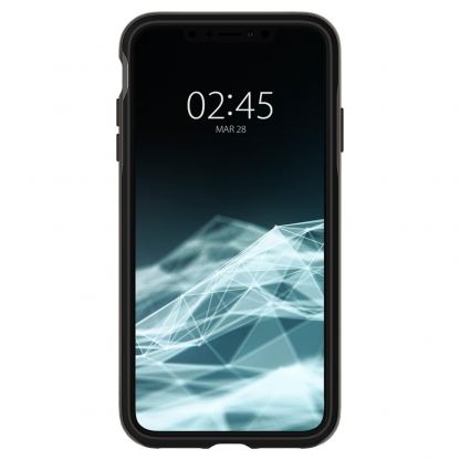 Spigen Neo Hybrid Case - хибриден кейс с висока степен на защита за iPhone XS Max (черен-сив)  3