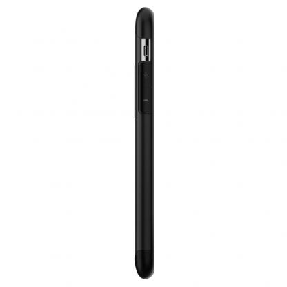 Spigen Slim Armor Case - хибриден кейс с поставка и най-висока степен на защита за iPhone XS, iPhone X (черен) 6