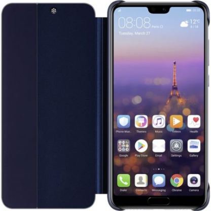 Huawei Smart View Cover - оригинален кожен калъф за Huawei Mate 20 Pro (син) 2