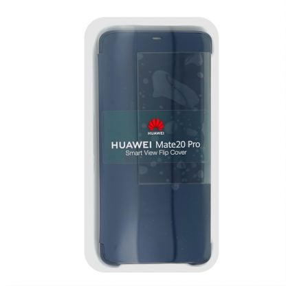 Huawei Smart View Cover - оригинален кожен калъф за Huawei Mate 20 Pro (син) 7