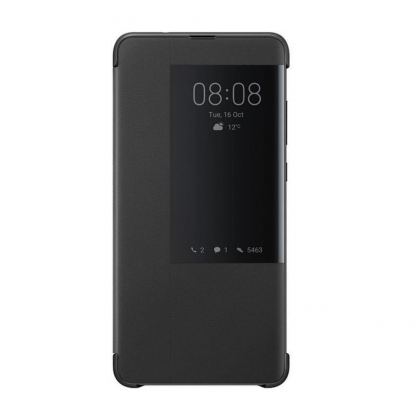 Huawei C-Hima Smart View Flip Cover - оригинален кожен калъф за Huawei Mate 20 (черен) 2