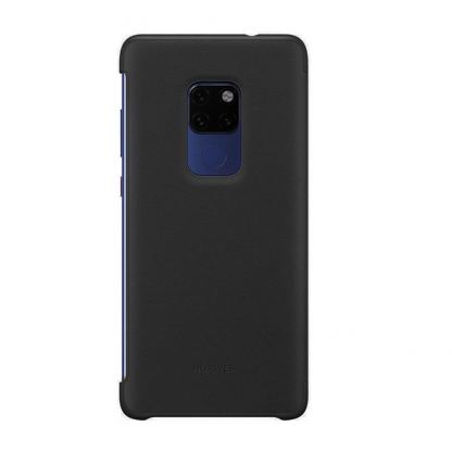 Huawei C-Hima Smart View Flip Cover - оригинален кожен калъф за Huawei Mate 20 (черен) 3