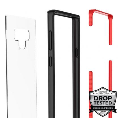 Prodigee Safetee Slim Case - хибриден кейс с висока степен на защита за Samsung Galaxy Note 9 (черен) 5