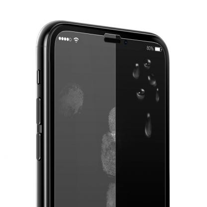 Verus First Glass Premium 3D Full Cover - калено стъклено защитно покритие за целия дисплей на iPhone 11 Pro, iPhone XS, iPhone X (прозрачен-черен) 2
