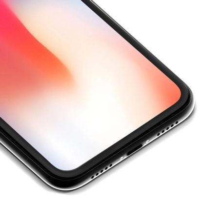 Verus First Glass Premium 3D Full Cover - калено стъклено защитно покритие за целия дисплей на iPhone 11 Pro, iPhone XS, iPhone X (прозрачен-черен) 5