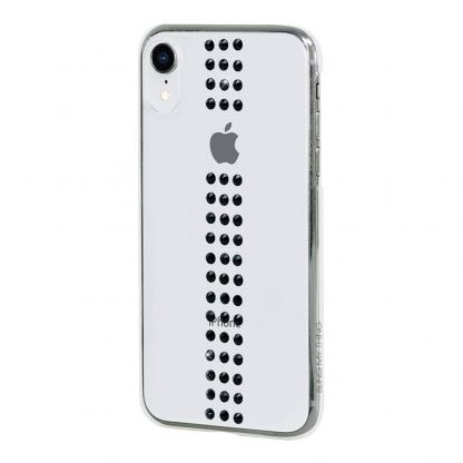 Bling My Thing Stripe Jet Swarovski - поликарбонатов кейс с кристали Сваровски за iPhone XR (прозрачен) 3