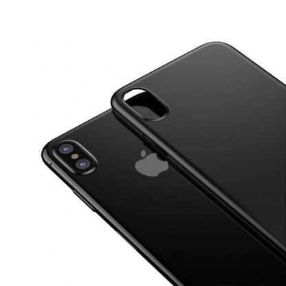 Baseus Wing case - тънък полипропиленов кейс (0.45 mm) за iPhone XS (сив) 2