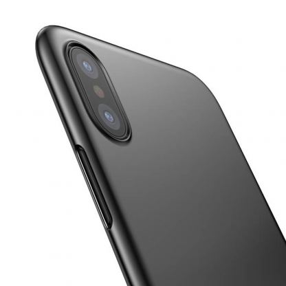 Baseus Wing case - тънък полипропиленов кейс (0.45 mm) за iPhone XS (сив) 3