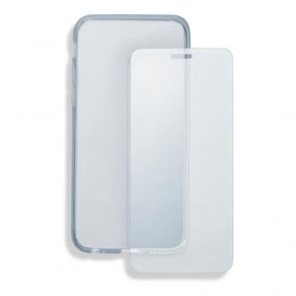 4smarts 360° Protection Set - тънък силиконов кейс и стъклено защитно покритие за дисплея на Huawei P smart Plus, Nova 3i (прозрачен) 2