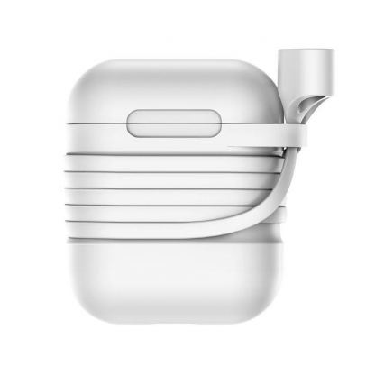Baseus Airpods Silicone Case - силиконов калъф за Apple Airpods (бял) 2