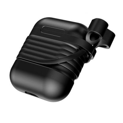 Baseus Airpods Silicone Case - силиконов калъф за Apple Airpods (черен) 5