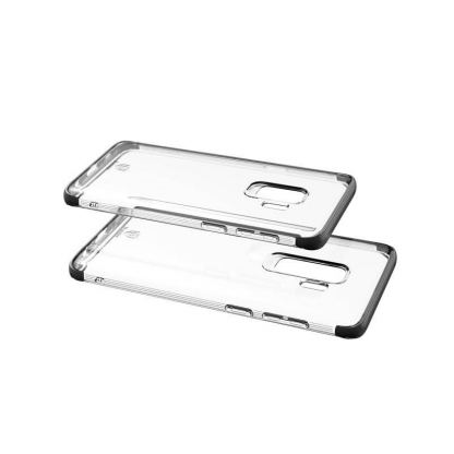 Baseus Armor Case - силиконов TPU калъф с най-висока степен на защита за Samung Galaxy S9 (прозрачен-черен) 4