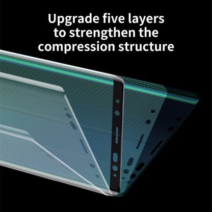 Baseus (0.3 mm) Curved Screen Tempered Glass - калено стъклено защитно покритие за дисплея на Samsung Galaxy Note 9 (черен-прозрачен) 2