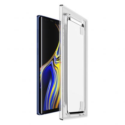 Torrii BodyGlass 3D Curved Edge Glass - калено стъклено защитно покритие с извити ръбове за целия дисплея на Samsung Galaxy Note 9 (черен-прозрачен) 2