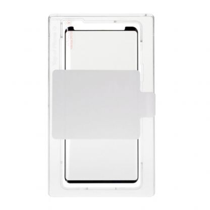 Torrii BodyGlass 3D Curved Edge Glass - калено стъклено защитно покритие с извити ръбове за целия дисплея на Samsung Galaxy Note 9 (черен-прозрачен) 3