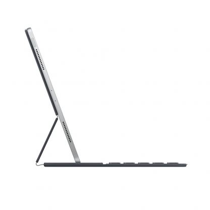 Apple Smart Keyboard Folio US - оригинален полиуретанов калъф, клавиатура и поставка за iPad Pro 12.9 (2018) (черен) 2