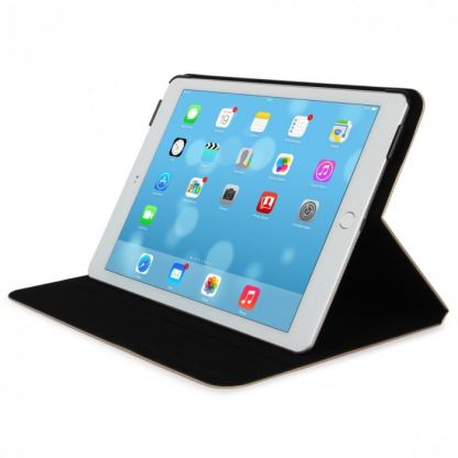 Tucano Filo Hard Folio Case - текстилен калъф с Auto On/Off и поставка за iPad Pro 9.7 (златист) 5