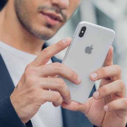 Moshi SuperSkin - тънък силиконов (TPU) калъф (0.35 mm) за iPhone XS Max (прозрачен) 5