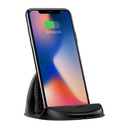 Baseus Horizontal Desktop Wireless Charger - поставка (пад) за безжично захранване с Fast Charge за QI съвместими устройства (черен) 5
