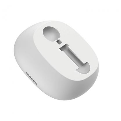 Baseus Apple Pencil Silicone Holder - силиконова поставка за Apple Pencil (сив) 3