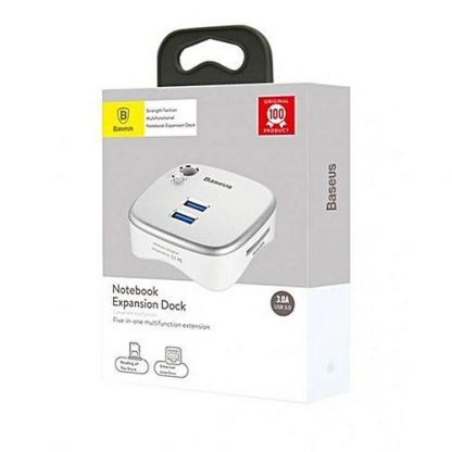 Baseus Notebook Expansion Dock - 2-портов USB хъб с Gigabit Ethernet и четец за SD/microSD карти за MacBook и преносими компютри 4