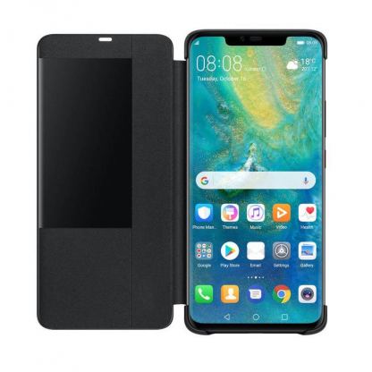 Huawei Smart View Cover - оригинален кожен калъф за Huawei Mate 20 Pro (черен) 5