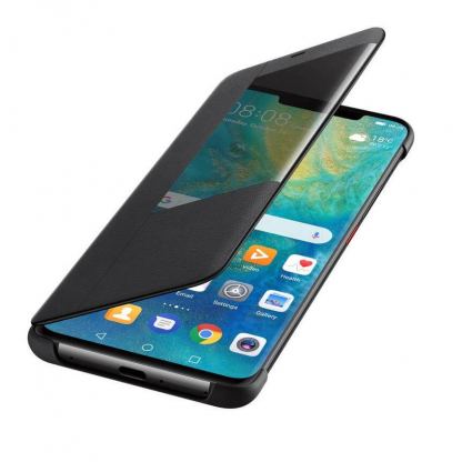 Huawei Smart View Cover - оригинален кожен калъф за Huawei Mate 20 Pro (черен) 6